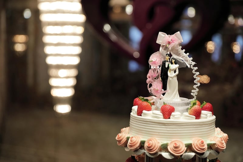 Celestial wedding cake
